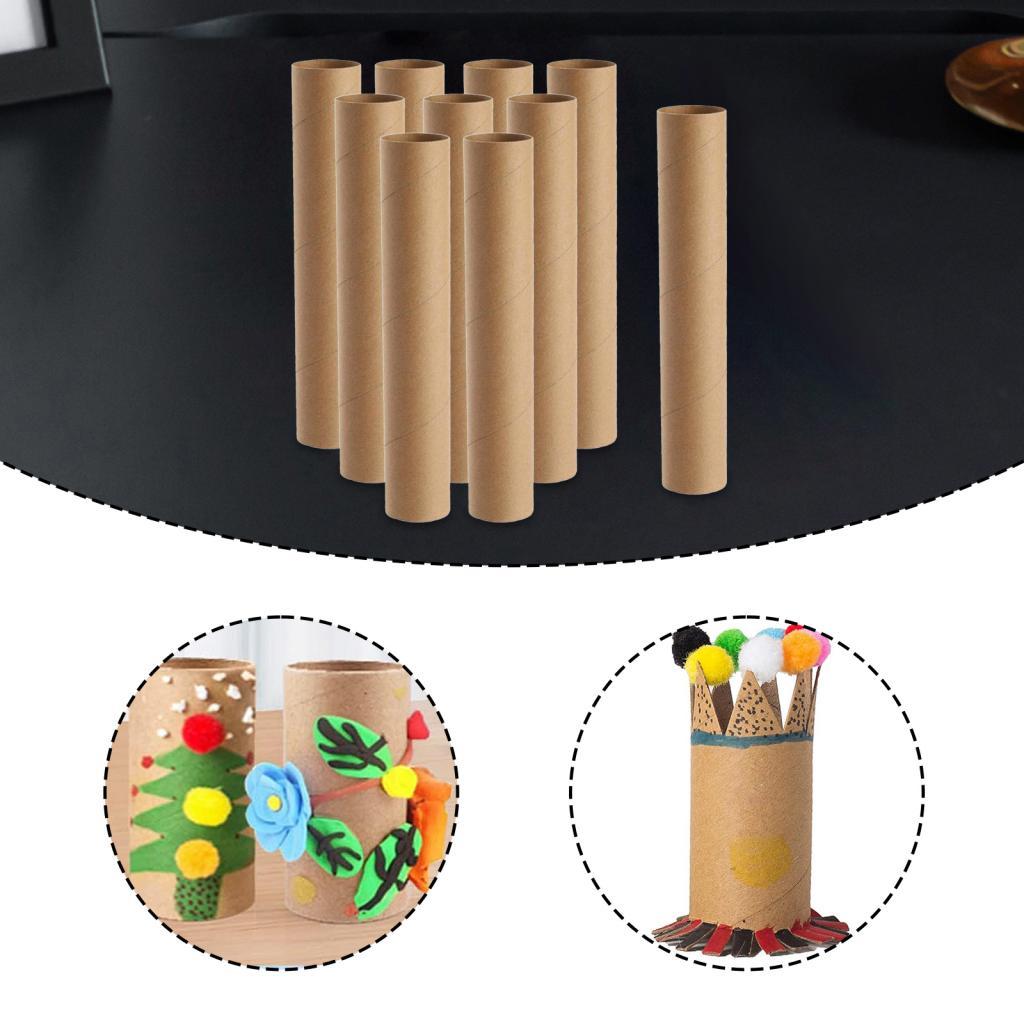 Art Craft Youtube - 段ボールチューブの製作、丈夫なペーパータオルロール、DIYアートプロジェクト用品、装飾工芸や手作りに最適なプレミアムチューブ