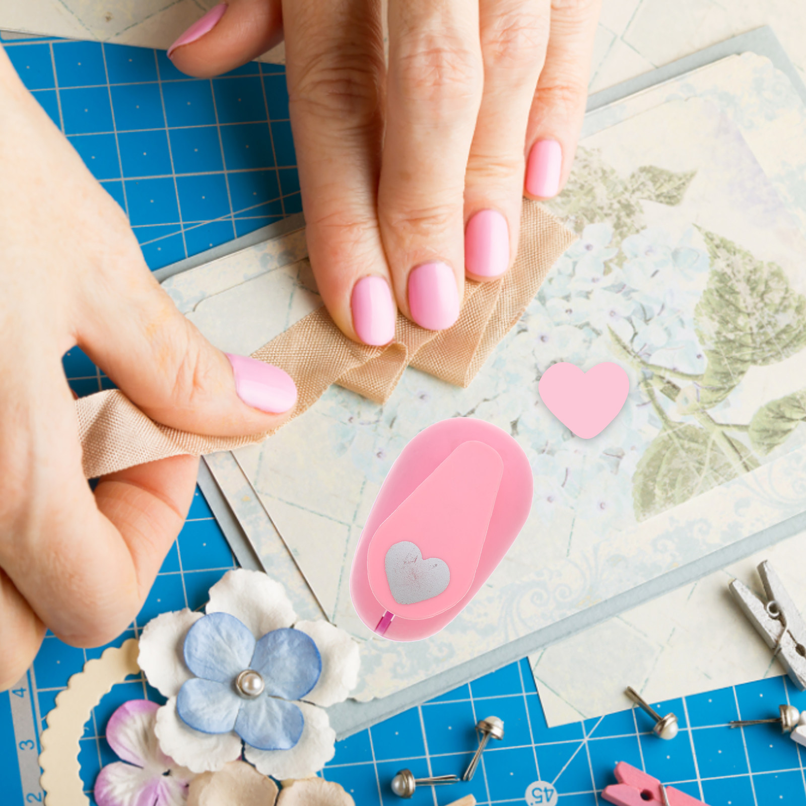 Art Craft Journals - 信頼性の高いプラスチック製DIYパンチ。クラフト、アート、スクラップブッキング、カードデコレーション、フォトアルバム、ジャーナル、封筒など、様々な用途に。