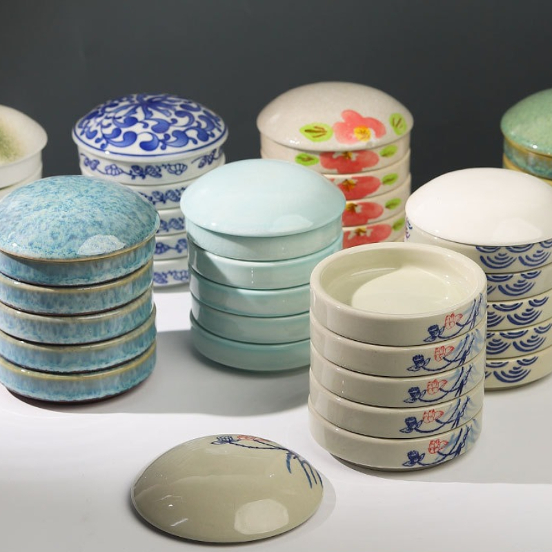 Art Craft 5 Year Old - 5 層セラミック水彩絵の具パレット顔料混合皿学生描画トレイ DIY クラフト着色アートペイントツール