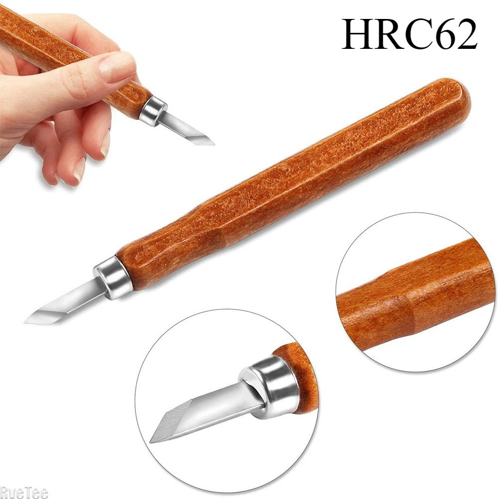 Art Craft Wood - 12 個 SK2 木工彫刻ツールセット バッグ付き砥石 HRC62