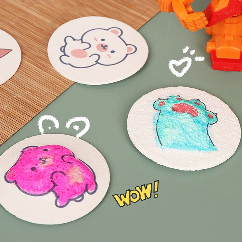 Art Craft Education - 3D マジックふわふわ泡テクスチャ絵画紙子供のための DIY 描画アート教育クラフトスポンジキャンバスボード手芸おもちゃ