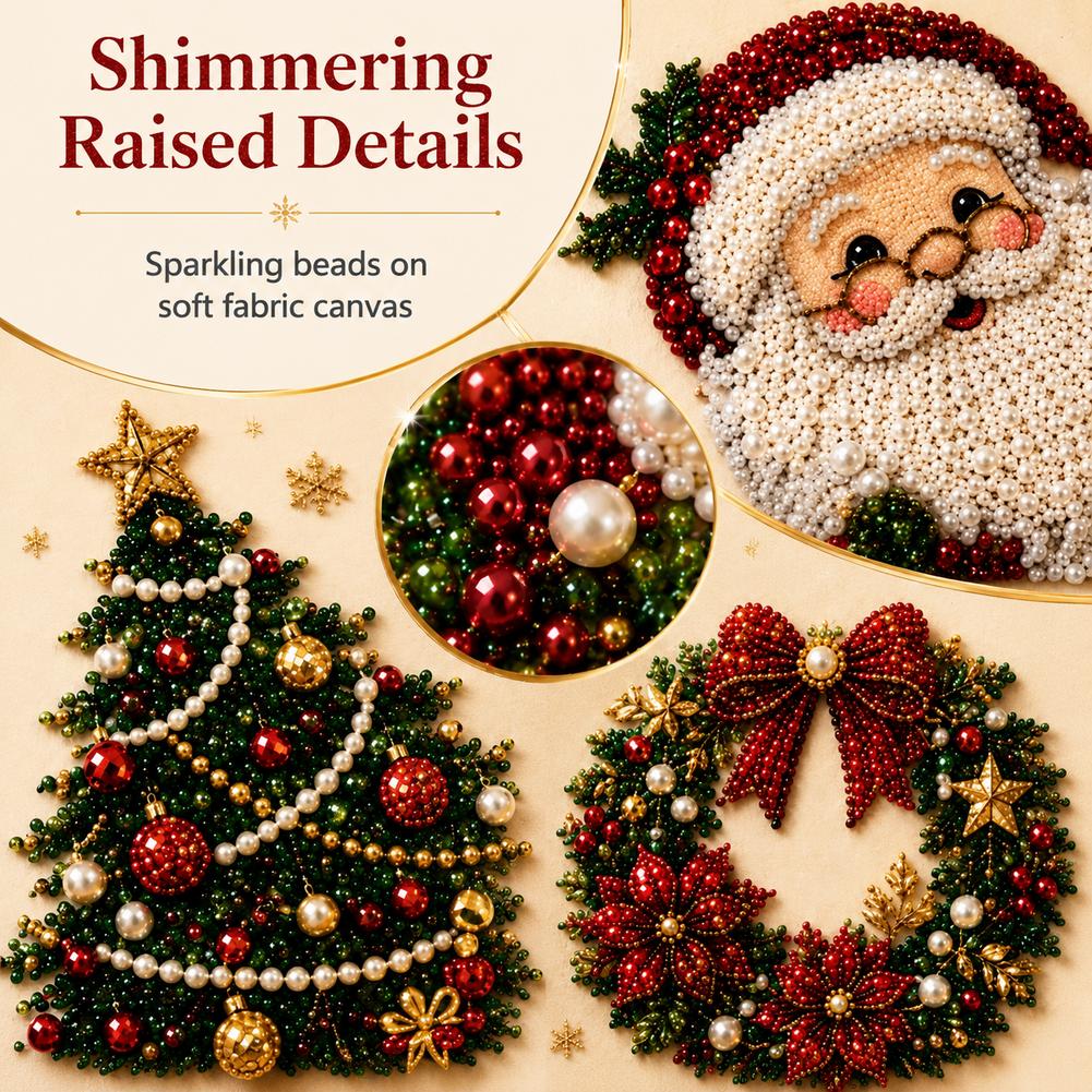 クリスマス サンタクロース パールアート DIYキット 額入 - Art Craft For Adults のレビューと価格