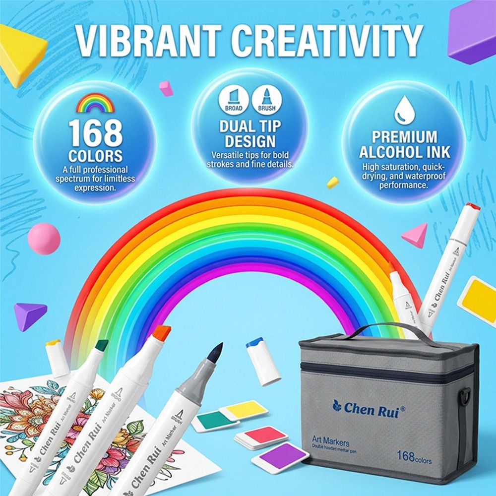 48/60本入り、携帯用アルコールインクマーカー、デュアルチ - Alcohol Ink Set のレビューと価格