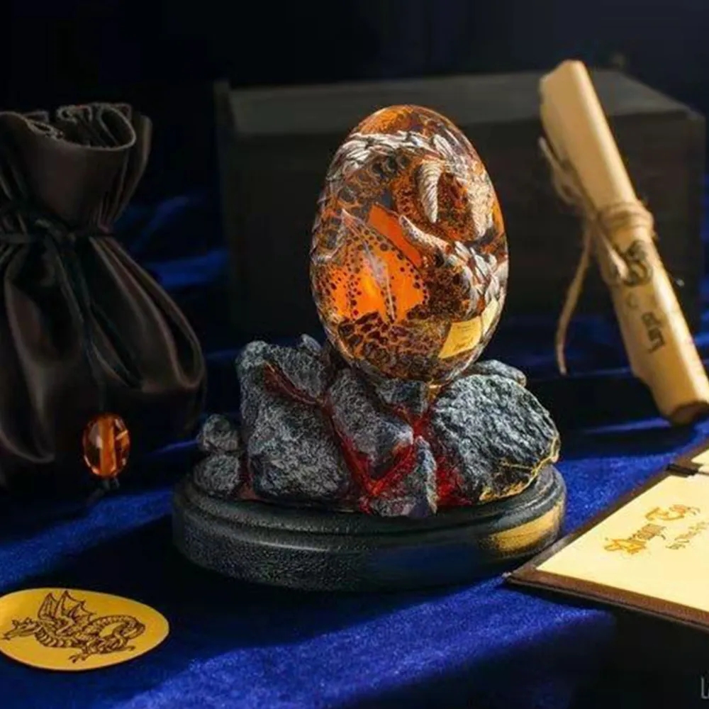 サポートベース付きの溶岩像,樹脂製の置物,恐竜の卵,テーブル - Dinosaur And Craft のレビューと価格