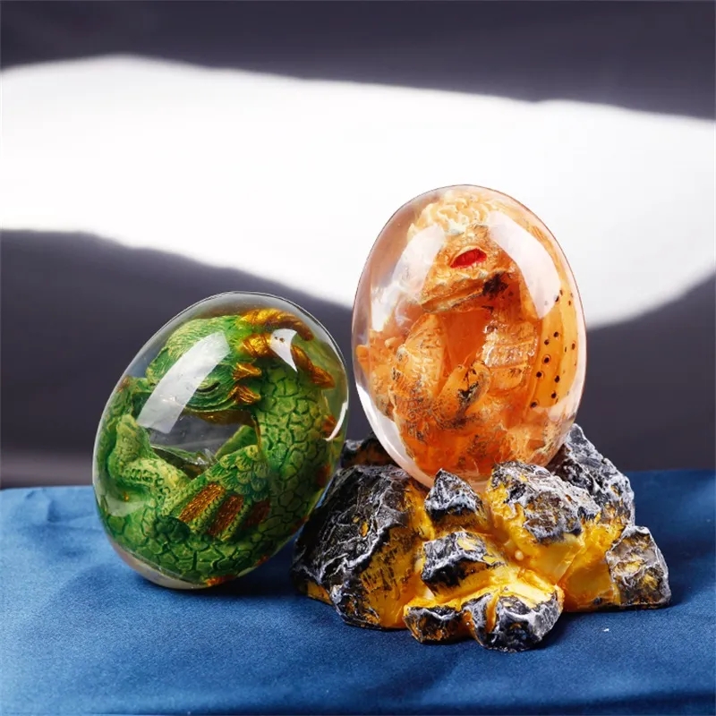 サポートベース付きの溶岩像,樹脂製の置物,恐竜の卵,テーブル - Dinosaur And Craft のレビューと価格