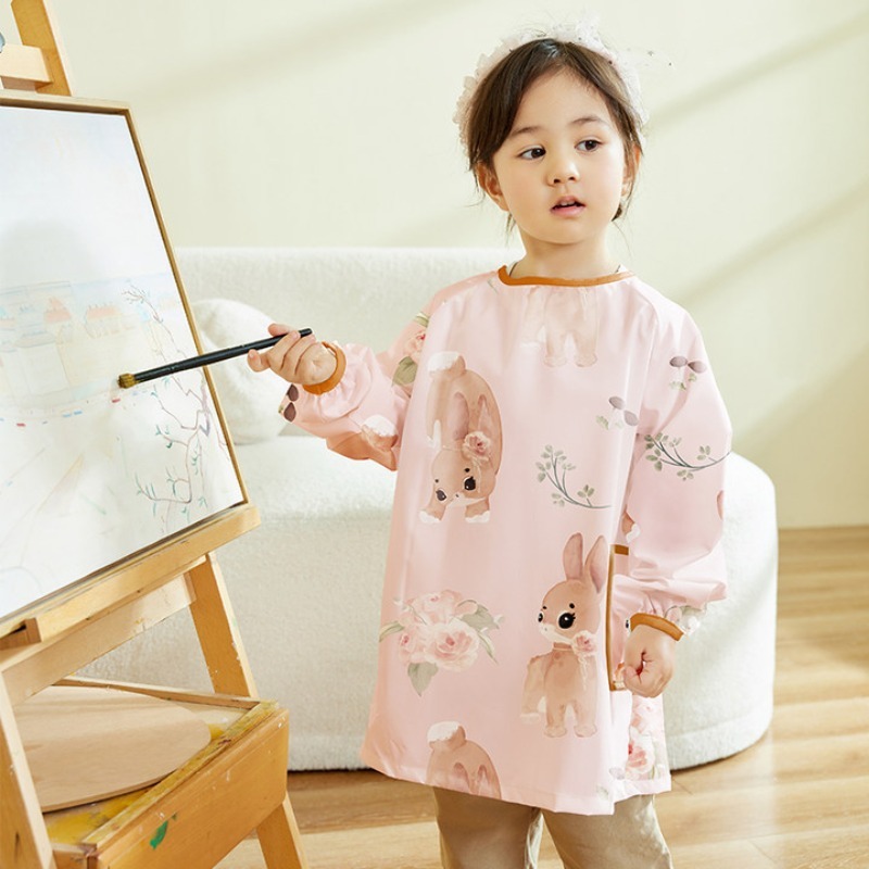 子供用防水アートカバーシャツ長袖ペイントエプロン幼稚園の美術 - Art Craft 5 Year Old のレビューと価格