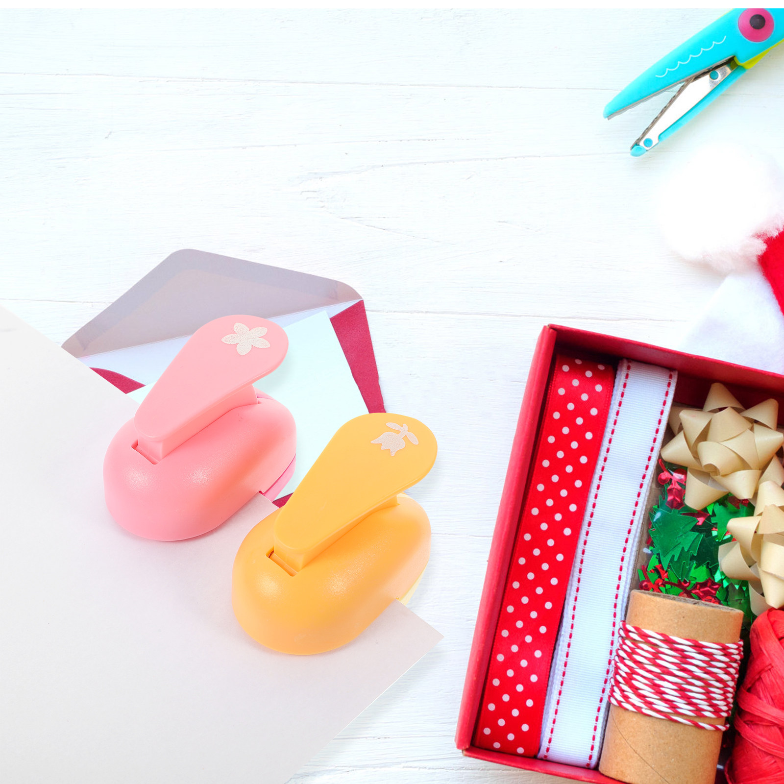 2個入り、紙工芸用穴あけパンチ。DIYプロジェクト、スクラッ - Art Craft Journals のレビューと価格