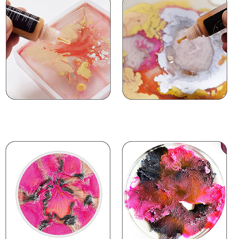 1 セットアートインクアルコールエポキシ樹脂顔料キット液体着 - Alcohol Ink Set のレビューと価格