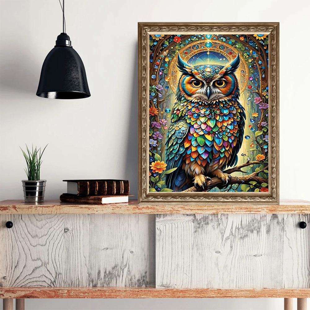 Momoart-ダイヤモンドモザイク絵画キット,フクロウと鳥 - Art Craft For Adults のレビューと価格