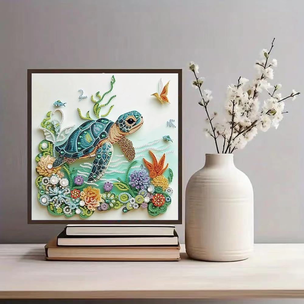 海亀動物ダイヤモンドペインティングキット 大人初心者向けDI - Art Craft For Adults のレビューと価格