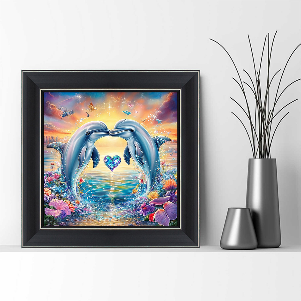 Momoart-イルカのダイヤモンド絵画,モザイク刺embr - Art Craft For Adults のレビューと価格