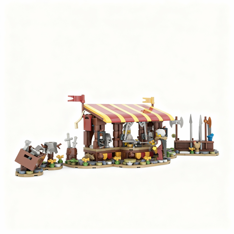 367ピース MOCアーマーマーケット城モデル ビルディング - Art Craft Ideas For Christmas のレビューと価格