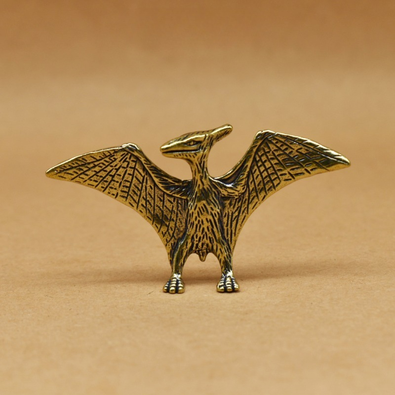 1個 真鍮製 ヴィンテージ プテロダクティル彫刻 恐竜をテー - Dinosaur And Craft のレビューと価格