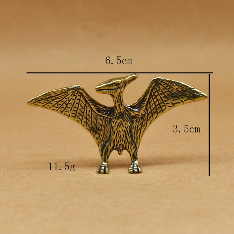1個 真鍮製 ヴィンテージ プテロダクティル彫刻 恐竜をテー - Dinosaur And Craft のレビューと価格