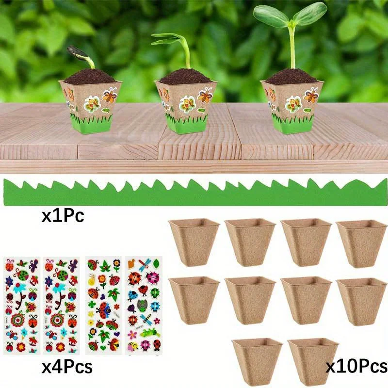 DIYペーパーフラワーポットクラフトキット、ドームカバー付き - Art And Craft For Nursery のレビューと価格