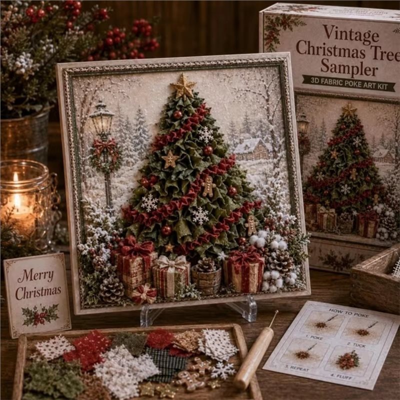 CYGJ-布を使ったポケアートDIYキット。クリスマスツリー - Art And Craft For Xmas のレビューと価格