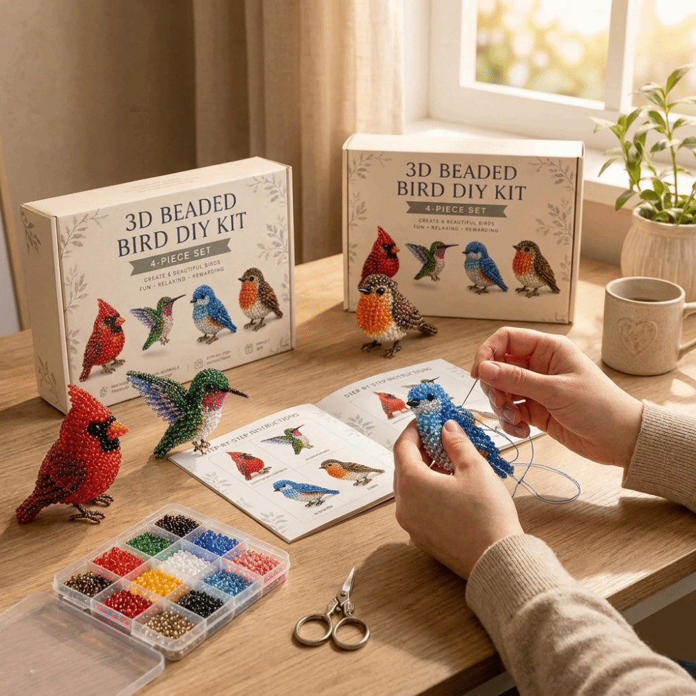 手作りDIY動物ビーズ刺繍キット カラフルミニビーズワークア - Art Craft Education のレビューと価格