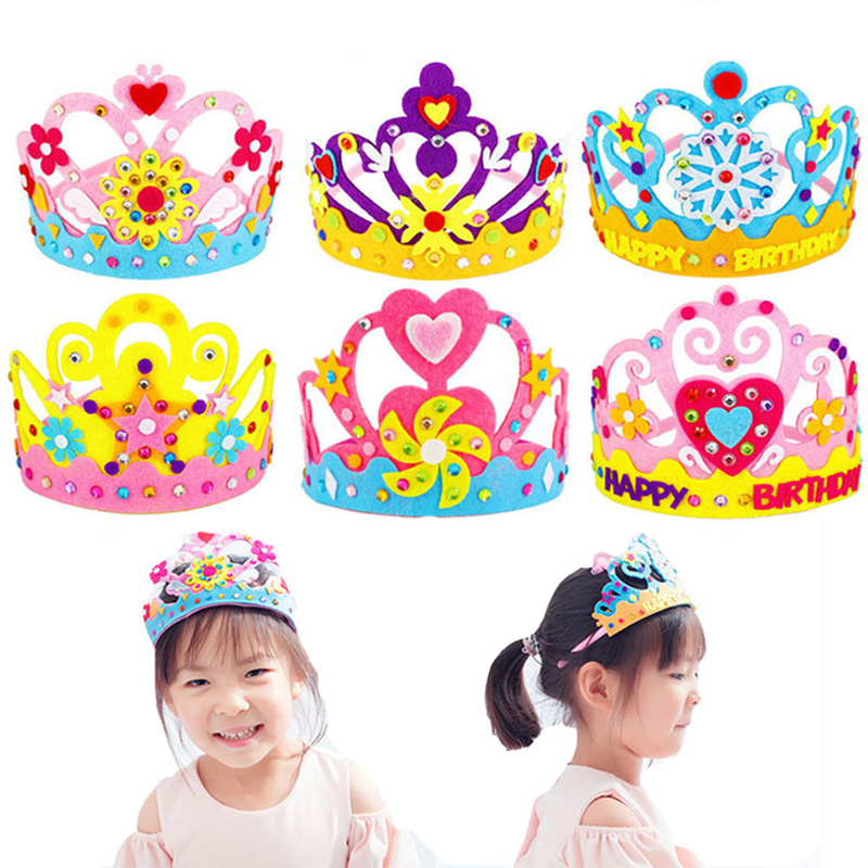DIY 工芸品おもちゃクラウンクリエイティブ紙スパンコール花 - Art Craft 5 Year Old のレビューと価格