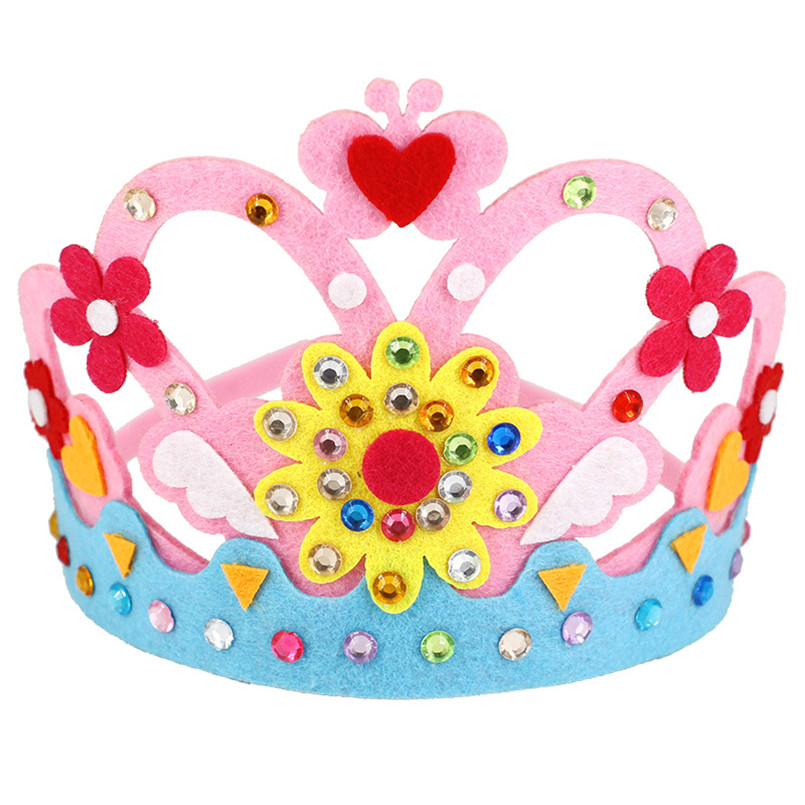 DIY 工芸品おもちゃクラウンクリエイティブ紙スパンコール花 - Art Craft 5 Year Old のレビューと価格