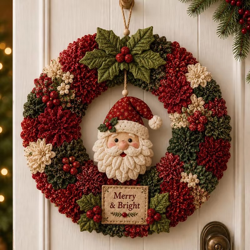 3Dクリスマスファブリック刺繍キット。縫い付け不要のクリスマ - Art Craft Holiday のレビューと価格