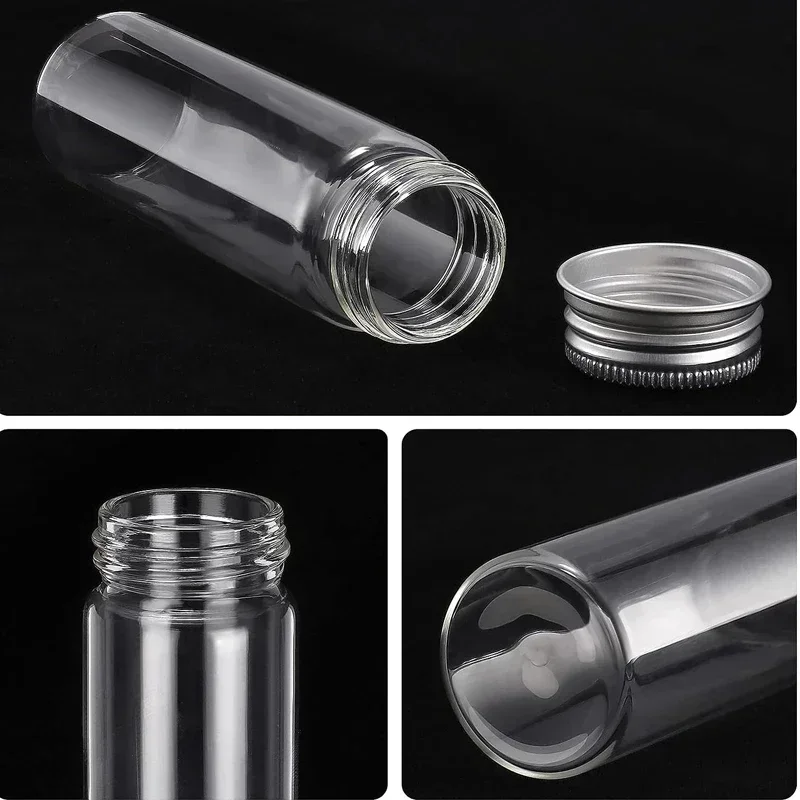 5 個 5ML-100ML ミニガラスアルミ蓋試験管ボトル  - Art Craft Youtube のレビューと価格