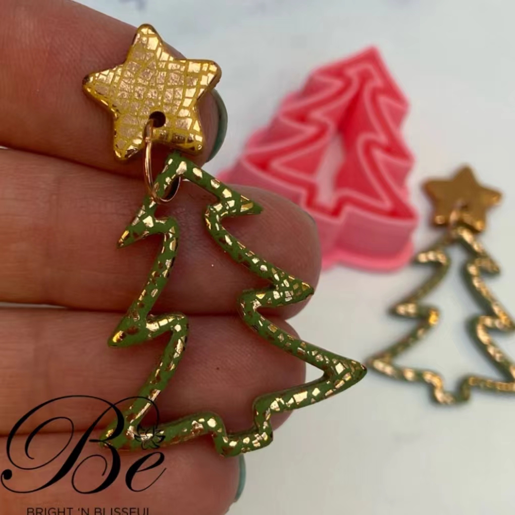 イヤリングのためのクリスマスツリーの形のセット、ユニークな、 - Polymer Clay Set のレビューと価格
