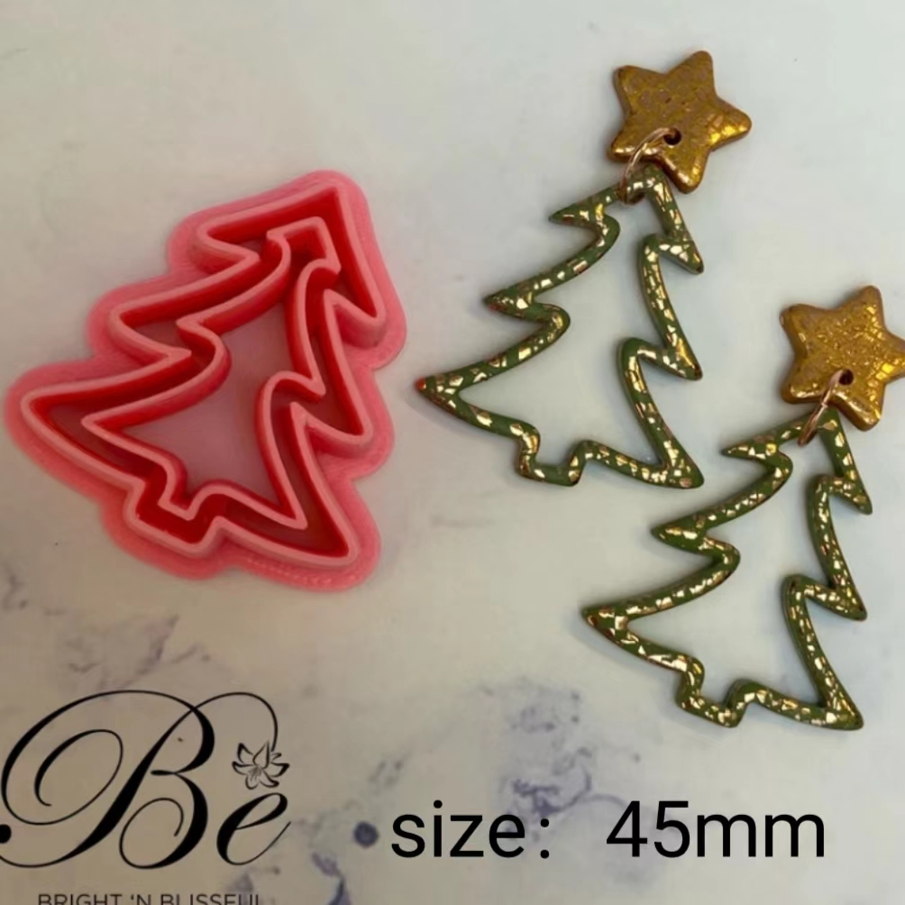 イヤリングのためのクリスマスツリーの形のセット、ユニークな、 - Polymer Clay Set のレビューと価格