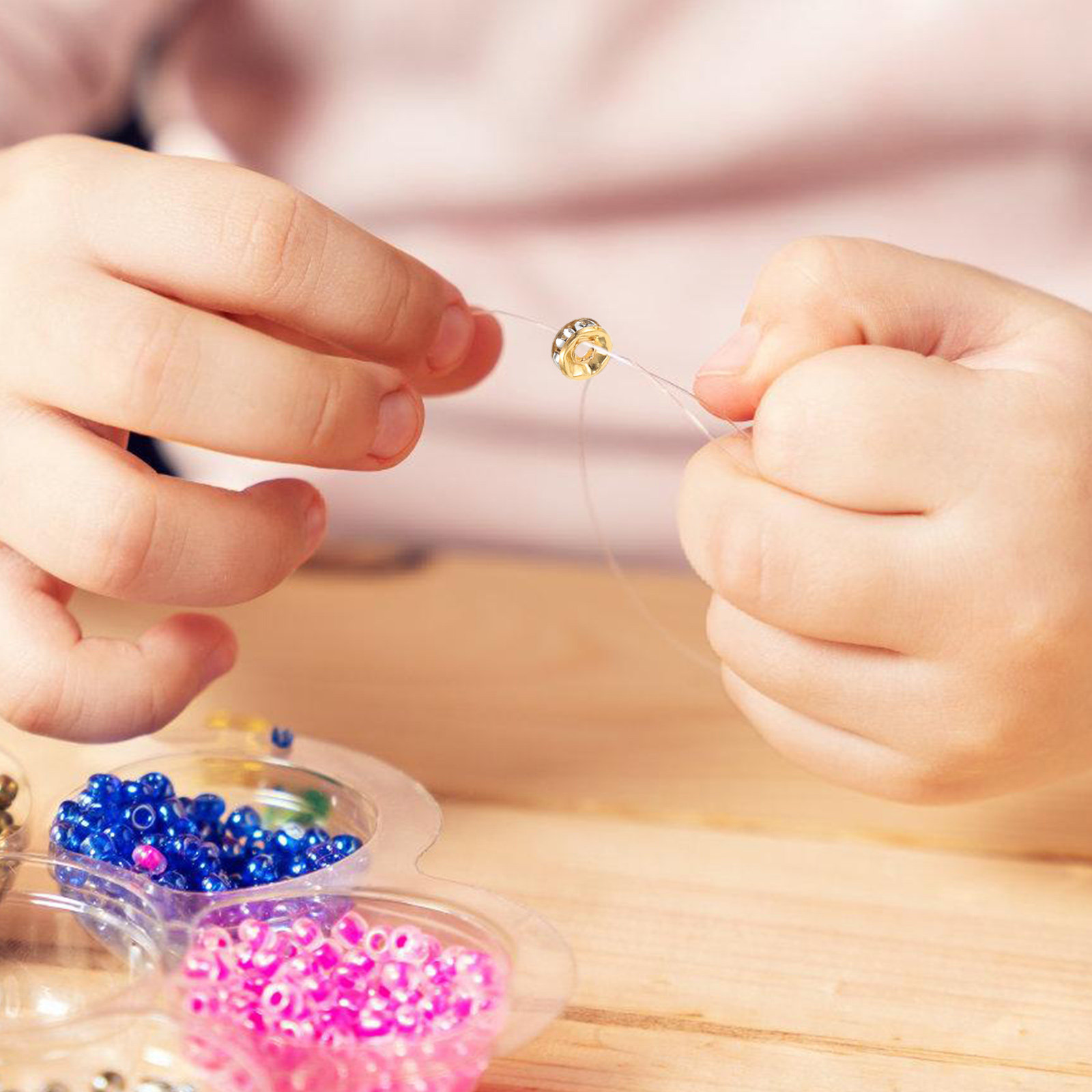 ポリマークレイビーズブレスレット作成キット。女の子や女性向け - Polymer Clay Set のレビューと価格