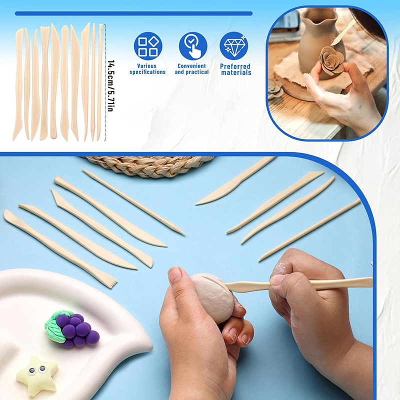 38個の陶器粘土彫刻ツールセット ポリマー粘土ツール 陶器粘 - Polymer Clay Set のレビューと価格