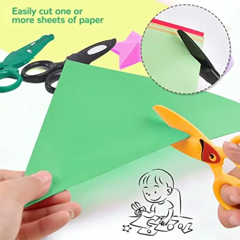 子供手作りDIYかわいい幼児用トレーニングはさみ子供安全幼児 - Art Craft 5 Year Old のレビューと価格