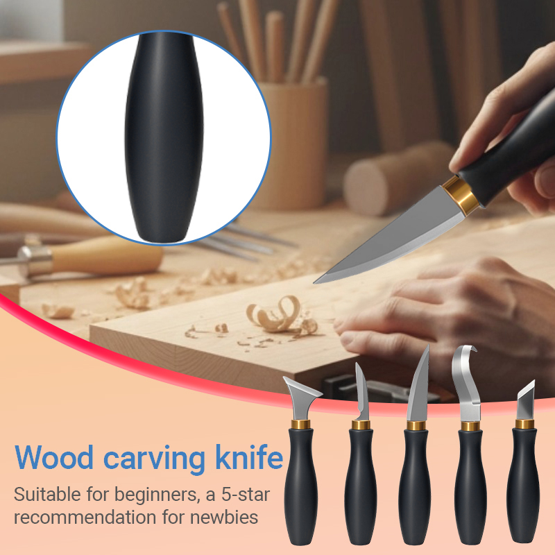 初心者向けの木彫りツール 5 個 ブラックフロストプラスチッ - Art Craft Wood のレビューと価格