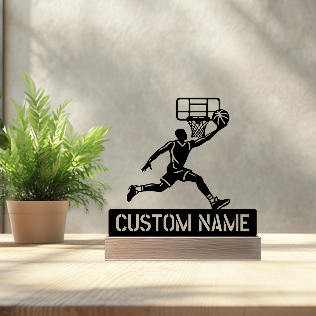 1個 シンプルなバスケットボール専門家 カスタムネーム入りメ - Art Craft Names のレビューと価格
