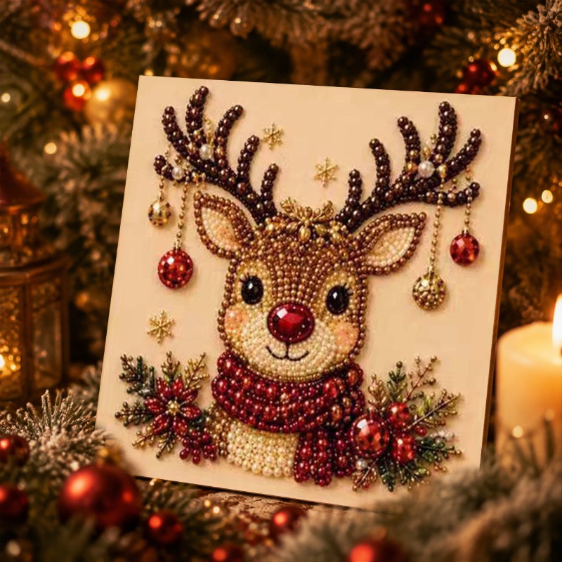 3Dクリスマスパールラインストーンペインティングキット DI - Art And Craft For Xmas のレビューと価格