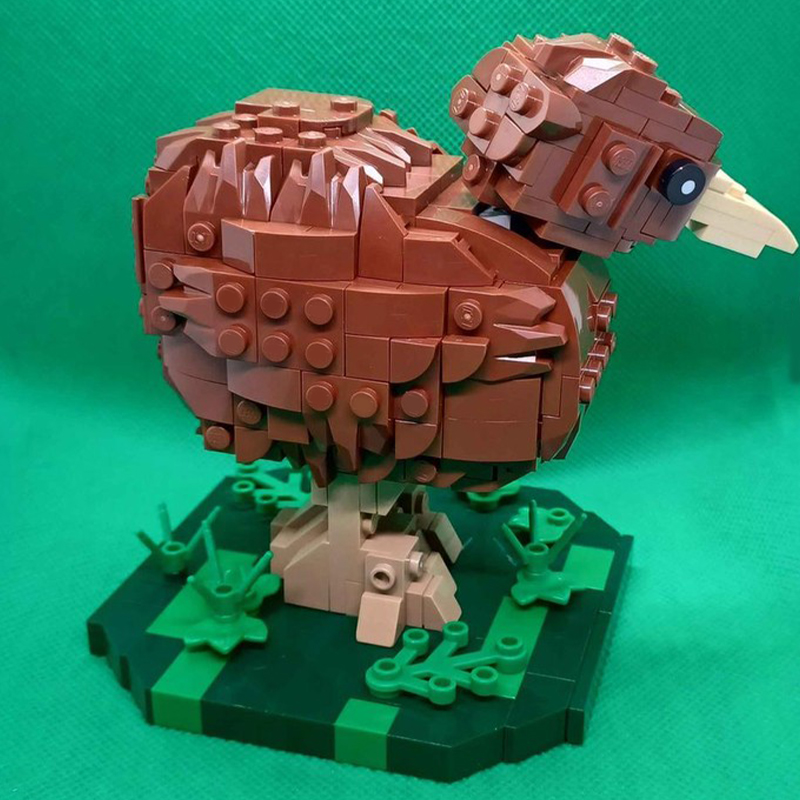 355ピース MOC彫刻 キウイモデル ビルディングブロック - Art Craft Ideas For Christmas のレビューと価格