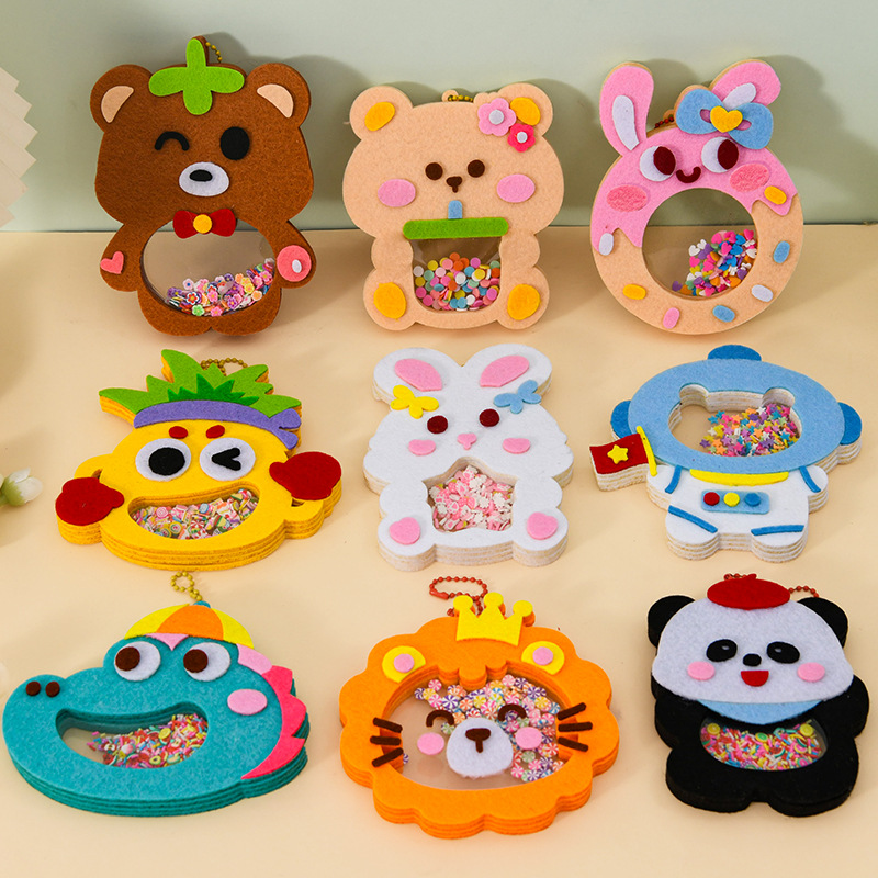 DIY動物シェイクペンダントアートクラフトキット 子供 男の - Art Craft 5 Year Old のレビューと価格