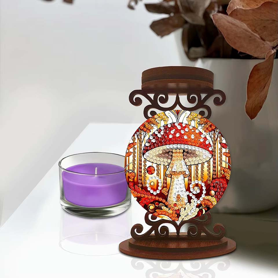きのこ型キャンドルホルダー、ハロウィーンのギフト、ダイヤモン - Art Craft Holiday のレビューと価格
