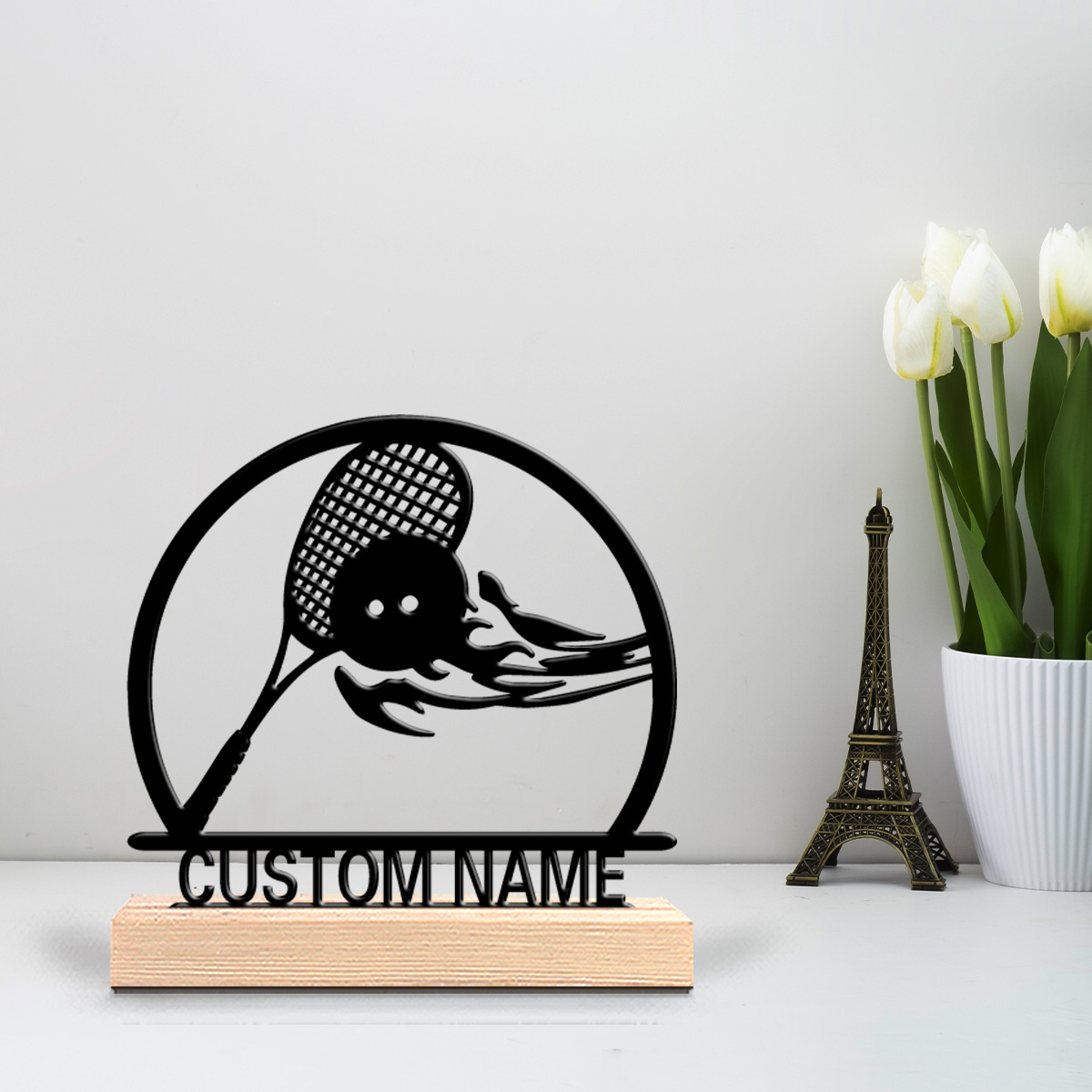 1個入り ファッションテニス カスタムネームメタルスタチュー - Art Craft Names のレビューと価格
