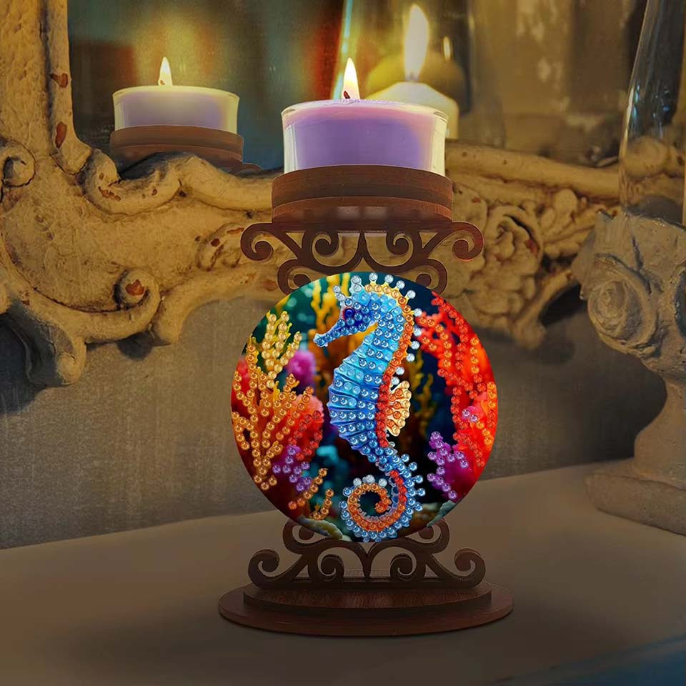 海馬の形をしたキャンドルホルダー。ハロウィーンのプレゼントに - Art Craft Holiday のレビューと価格