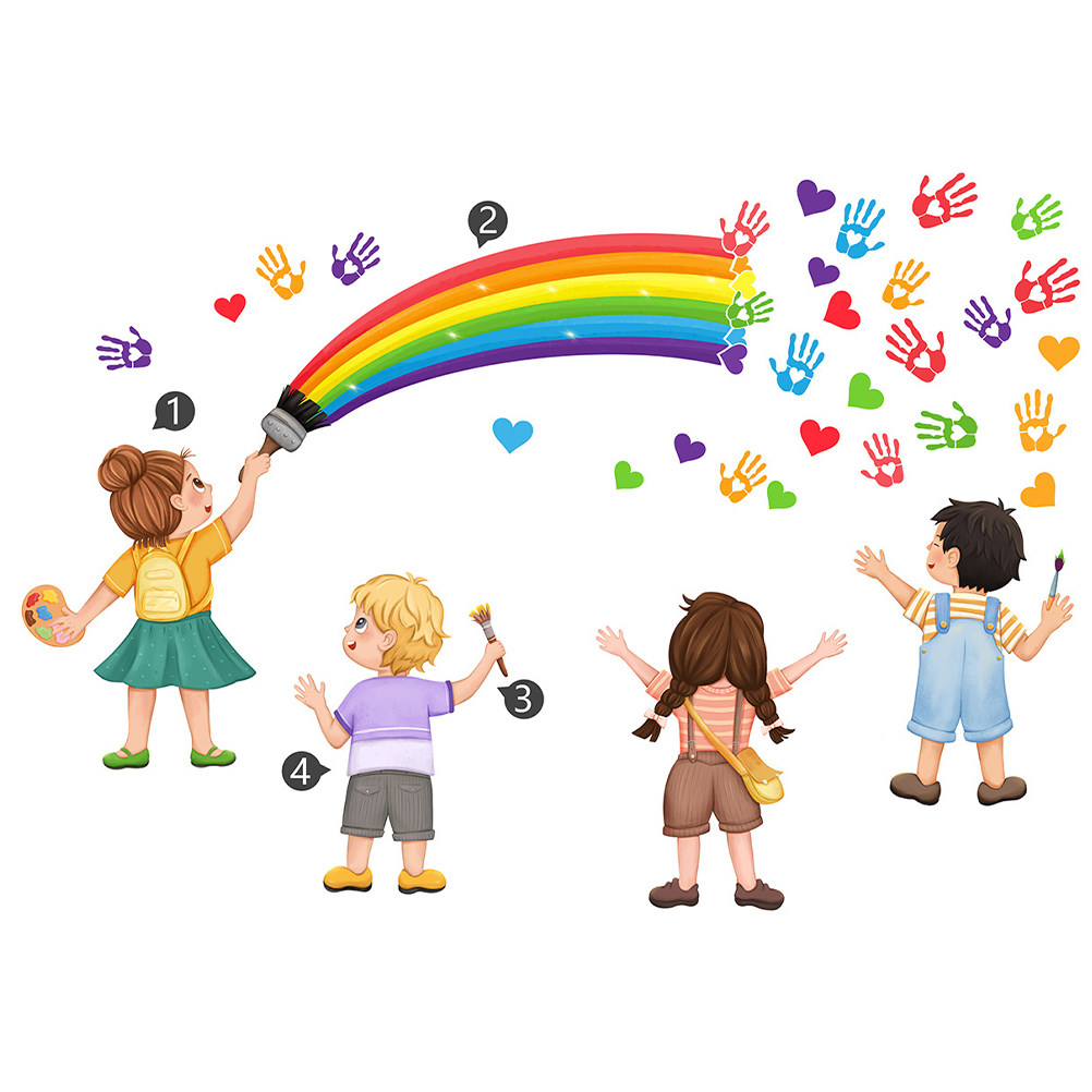 DIY セルフレインボー レインボー ウォールデコレーション - Art And Craft For Nursery のレビューと価格