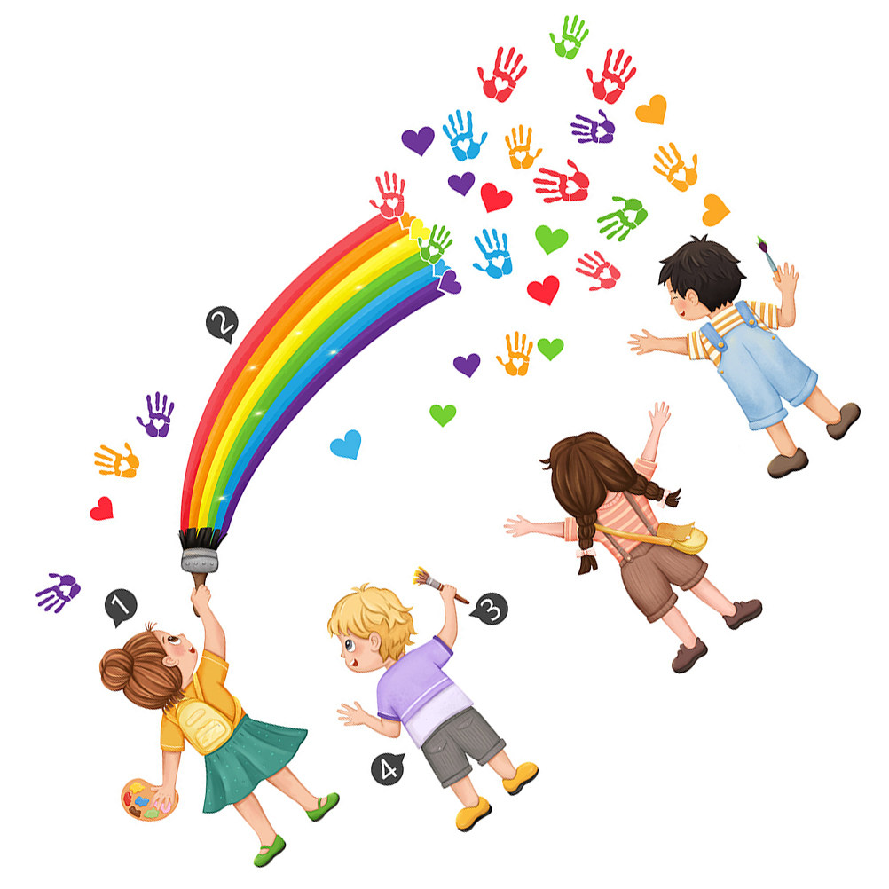 DIY セルフレインボー レインボー ウォールデコレーション - Art And Craft For Nursery のレビューと価格