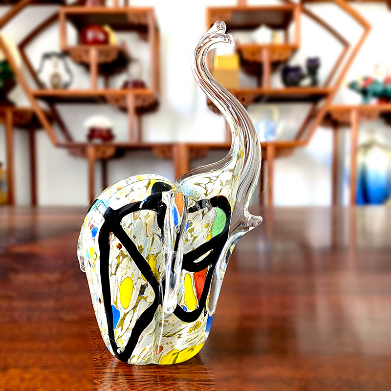 ガラス象の置物,4色,テーブルの装飾,手作り,芸術的な家の装 - Art And Craft For Xmas のレビューと価格