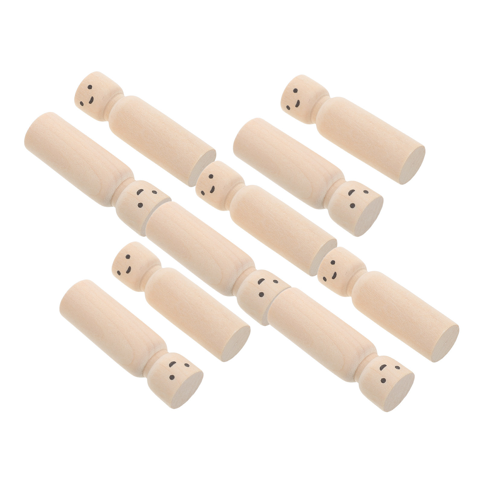 10個入り、環境に配慮した天然木製ペグ。未塗装のDIYクラフ - Art And Craft For Nursery のレビューと価格