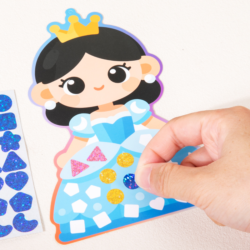 2-in-1 DIYモザイクステッカー＆塗り絵クラフトキット - Dinosaur And Craft のレビューと価格