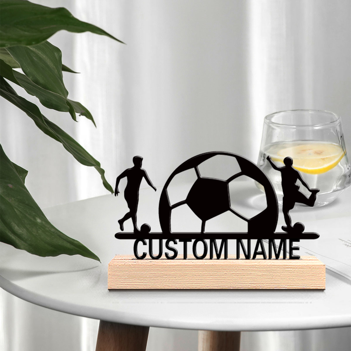 1個入り モダンなコーヒー柄 カスタムネーム入りブリキ像 金 - Art Craft Names のレビューと価格